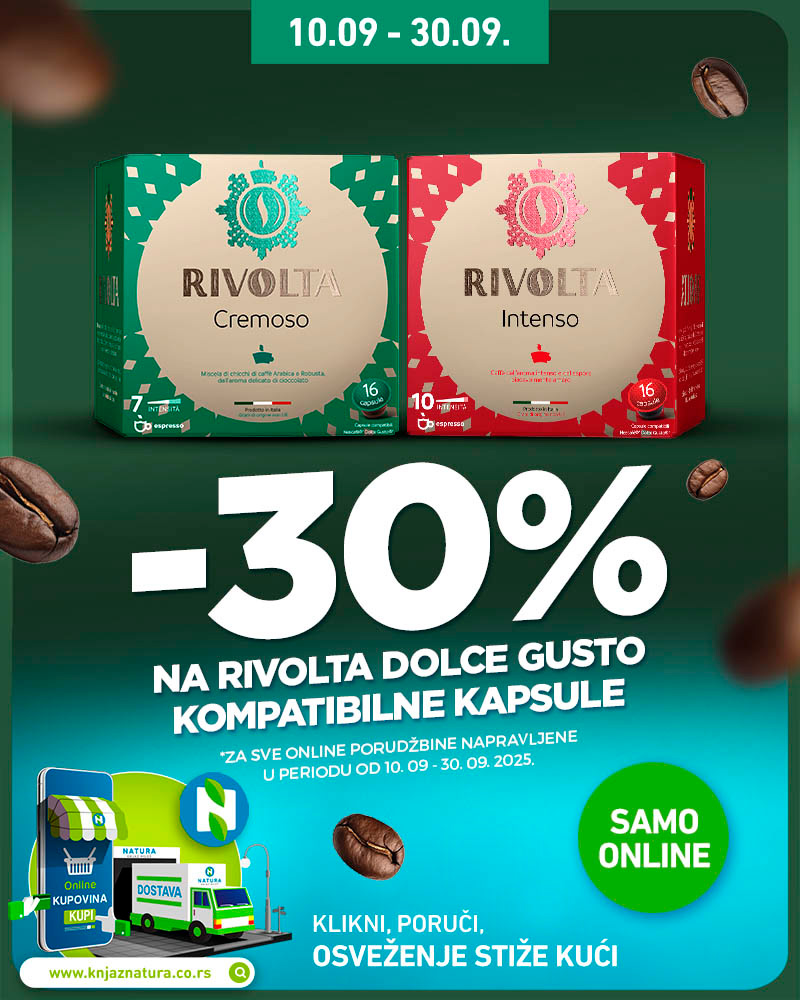Rivolta Dolce Gusto 30%