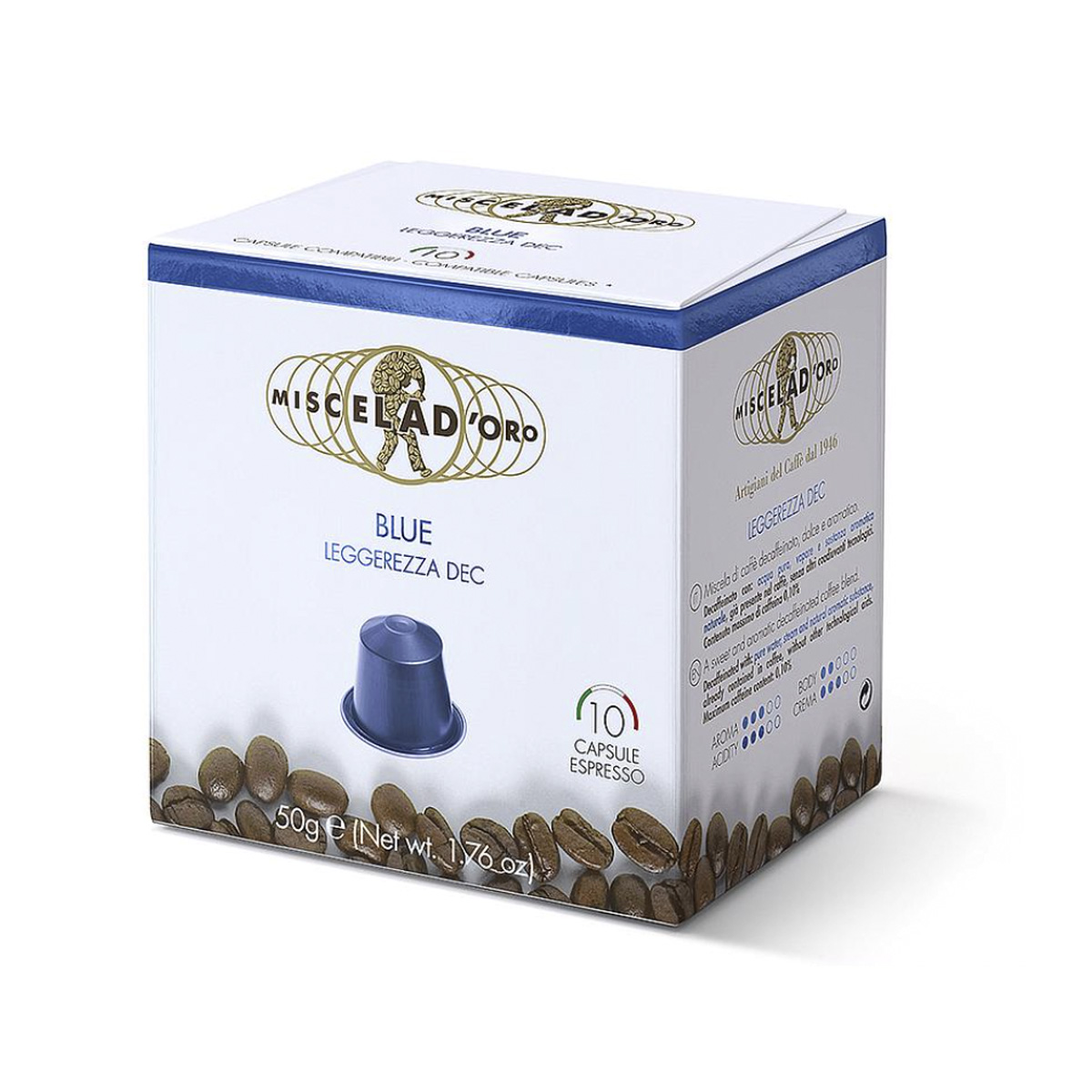 MISCELA D'ORO NESPRESSO BLUE LEGGEREZZA DECAFE (PAKET 10/1) 