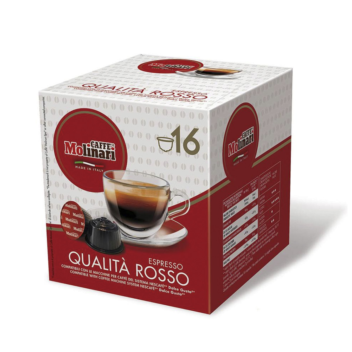 MOLINARI ROSSO DOLCE GUSTO CAPSULE 16/1 