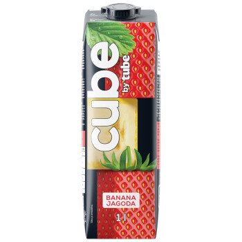 CUBE BANANA+JAGODA 1L 