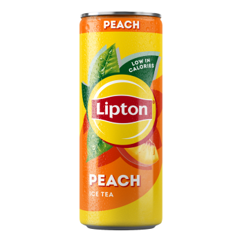 LIPTON BLACK PEACH 0.33L CAN 
