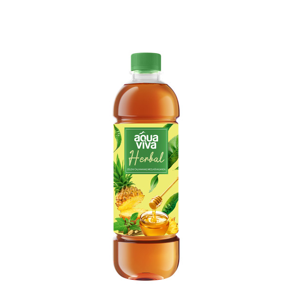 AQUA VIVA HERBAL ANANAS AŠVAGANDA 0,5L 