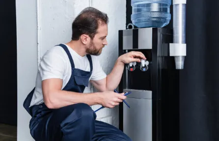 Water cooler maintenance