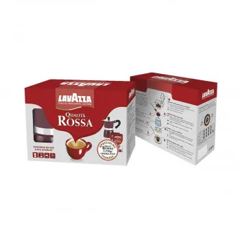 LAVAZZA ESPRESSO QUALITA ROSSA 2x250g+MOKA POT 
