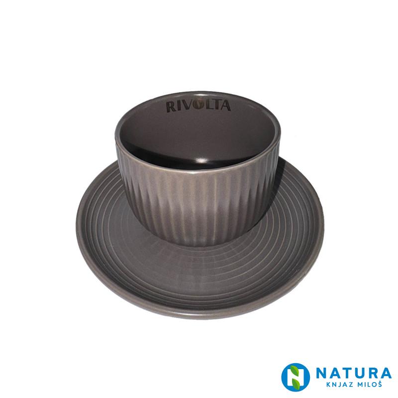 RIVOLTA ESPRESSO ŠOLJICA SA TACNOM 90ML