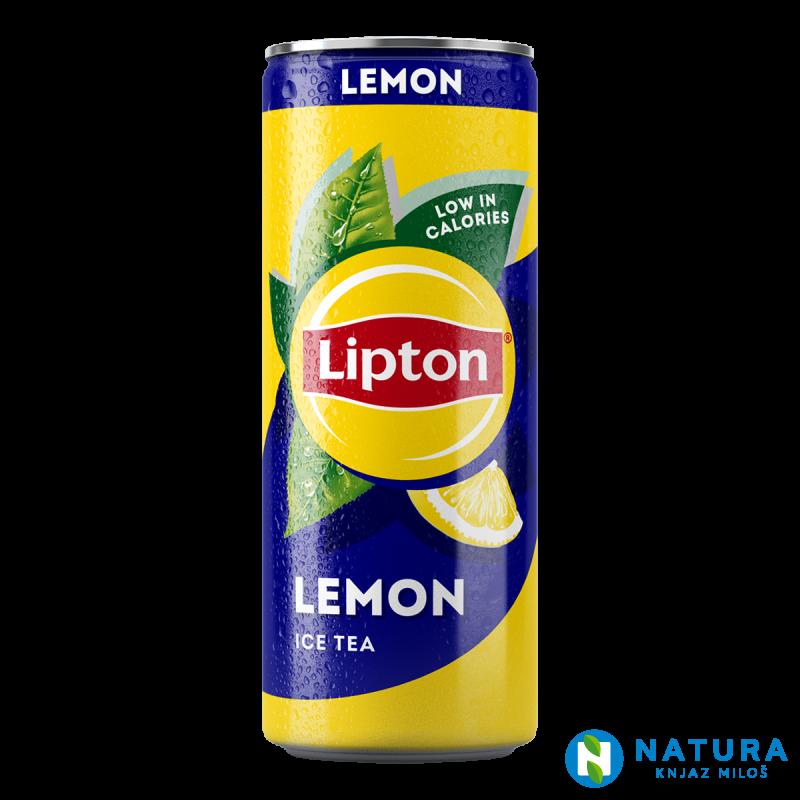 LIPTON BLACK LEMON 0.33L CAN 
