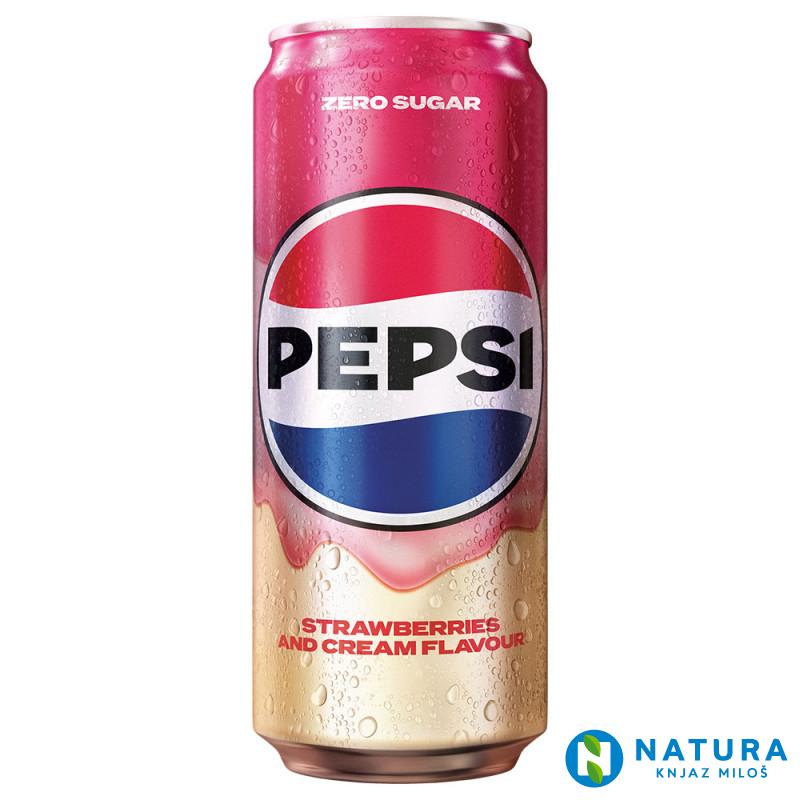 PEPSI STRAWBERRY CREAM 0.33L CAN 